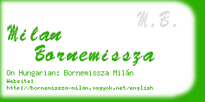milan bornemissza business card